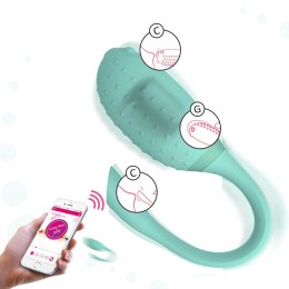 Magic Motion Fugu Green - bezprzewodowe jajko wibrujące, sterowanie aplikacją
