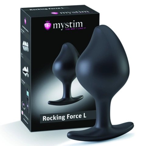 Mystim Rocking Force L - anatomiczny silikonowy plug elektro-stymulujący Mystim Rocking Force L - anatomiczny silikonowy plug elektro-stymulujący