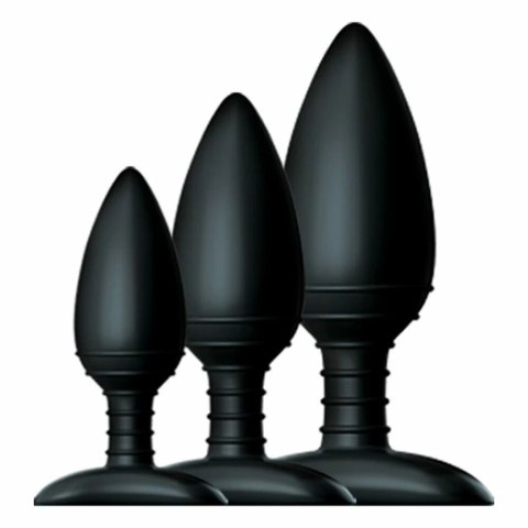 Nexus Butt Plug Trio Set - Zestaw anatomicznych korkow silikonowych 3 rozmiary