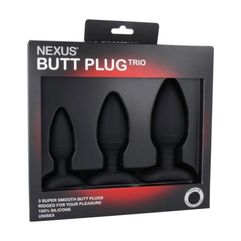 Nexus Butt Plug Trio Set - Zestaw anatomicznych korkow silikonowych 3 rozmiary Nexus Butt Plug Trio Set - Zestaw anatomicznych korkow silikonowych 3 rozmiary