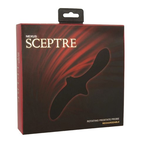 Nexus Sceptre masażer z rotacją, ładowalny, wodoodporny, czarny Nexus Sceptre masażer z rotacją, ładowalny, wodoodporny, czarny
