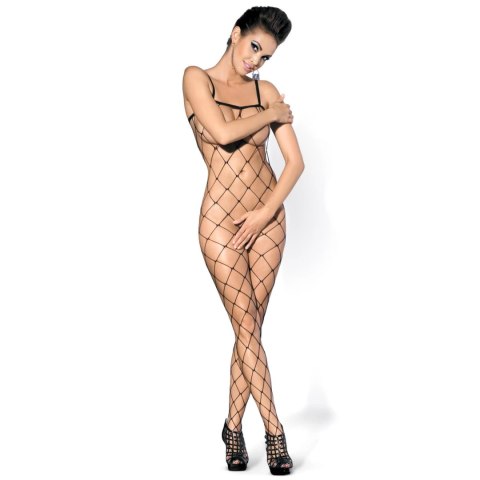 Obsessive Bodystocking N102 S/M/L siateczkowy czarny uniwersalny Obsessive Bodystocking N102 S/M/L siateczkowy czarny uniwersalny