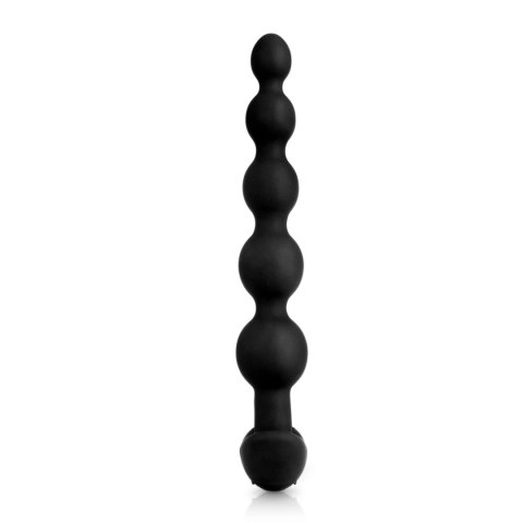 B-Vibe Cinco Black - silikonowy model z wibracją, 5 segmentow, pilot B-Vibe Cinco Black - silikonowy model z wibracją, 5 segmentow, pilot