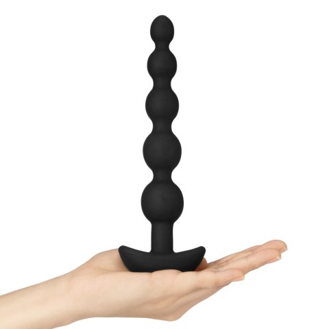 B-Vibe Cinco Black - silikonowy model z wibracją, 5 segmentow, pilot B-Vibe Cinco Black - silikonowy model z wibracją, 5 segmentow, pilot