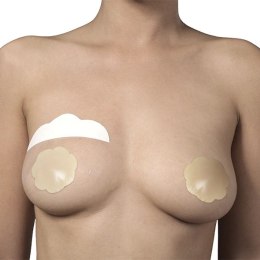 Bye Bra Breast Lift & Silicone Covers A-C - Taśmy modelujące + nakładki 4 pary
