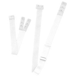 Bye Bra Flexible Low Back Straps 2 haftki czarny/biały - obniżający pasek