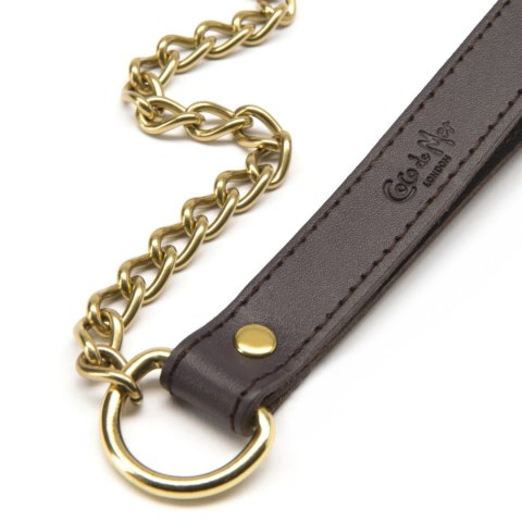 Coco de Mer Leather Lead brązowa smycz z naturalnej skory 109 cm Coco de Mer Leather Lead brązowa smycz z naturalnej skory 109 cm