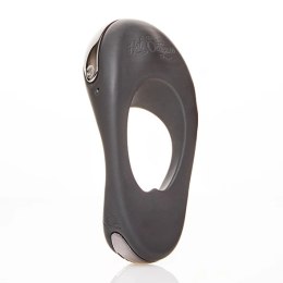 Hot Octopuss Atom Plus Black - pierścień wibrujący, podwojny silnik, czarny