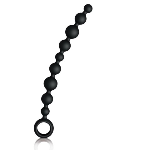 Joydivision Joyballs Long Black - silikonowy łańcuszek anatomiczny 29,8 cm