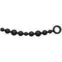 Joydivision Joyballs Long Black - silikonowy łańcuszek anatomiczny 29,8 cm