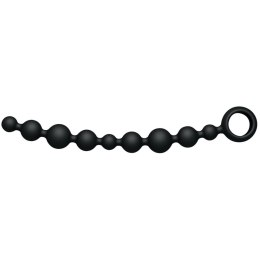 Joydivision Joyballs Long Black - silikonowy łańcuszek anatomiczny 29,8 cm