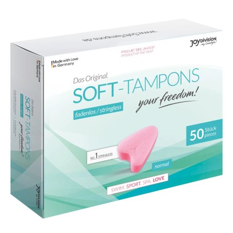 Joydivision Soft-Tampons Normal 50 szt. - komfortowe tampony bezsznurkowe Joydivision Soft-Tampons Normal 50 szt. - komfortowe tampony bezsznurkowe