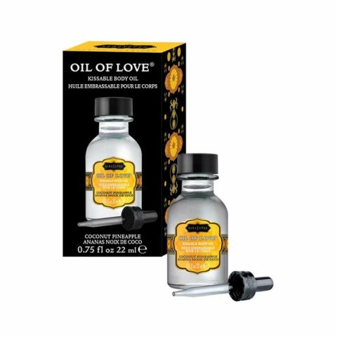 Kama Sutra Oil of Love Coconut Pineapple 22ml - olejek rozgrzewający o zapachu kokosa i ananasa Kama Sutra Oil of Love Coconut Pineapple 22ml - olejek rozgrzewający o zapachu kokosa i ananasa