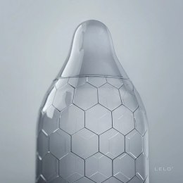 LELO HEX Respect XL 12 szt. prezerwatywy szerokie, cienka struktura 58 mm