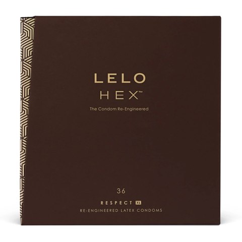 LELO HEX Respect XL 36 szt. - prezerwatywy powiększony rozmiar 58 mm LELO HEX Respect XL 36 szt. - prezerwatywy powiększony rozmiar 58 mm