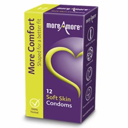 MoreAmore Soft Skin 12 szt. prezerwatywy anatomiczne, dodatkowe nawilżenie