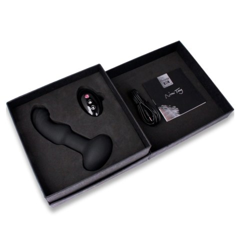 Nomi Tang Pluggy RC silikonowy masażer zdalny, 15,3 cm, USB, czarny Nomi Tang Pluggy RC silikonowy masażer zdalny, 15,3 cm, USB, czarny