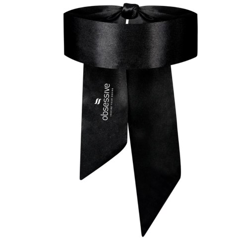 Obsessive Blindfold Black opaska materiałowa uniwersalna czarna Obsessive Blindfold Black opaska materiałowa uniwersalna czarna