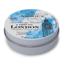 Petits Joujoux London Świeca do masażu 33g rabarbar i ambra