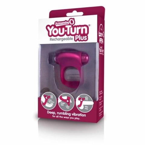 Screaming O You Turn Plus Merlot - Pierścień silikonowy z funkcją wibracji Screaming O You Turn Plus Merlot - Pierścień silikonowy z funkcją wibracji