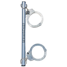 Sportsheets S&M Spreader Bar z metalowymi mankietami 66 cm