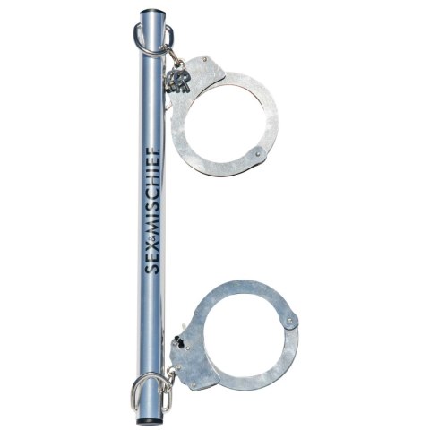 Sportsheets S&M Spreader Bar z metalowymi mankietami 66 cm Sportsheets S&M Spreader Bar z metalowymi mankietami 66 cm