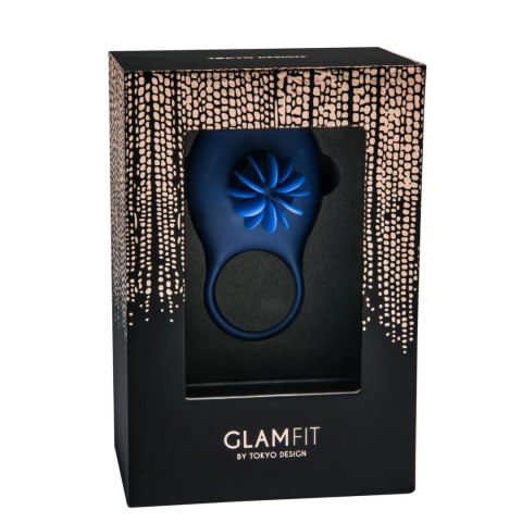 Tokyo Design Glamfit Rotating Pleasure Ring Blue silikonowy pierścień obrotowy Tokyo Design Glamfit Rotating Pleasure Ring Blue silikonowy pierścień obrotowy