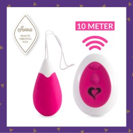 FeelzToys Anna Deep Pink - zdalnie sterowane jajko, 10 trybow, silikon
