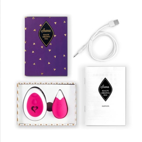 FeelzToys Anna Deep Pink - zdalnie sterowane jajko, 10 trybow, silikon FeelzToys Anna Deep Pink - zdalnie sterowane jajko, 10 trybow, silikon
