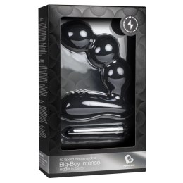 Rocks-Off Big-Boy Intense 10-Speed Black - masażer anatomiczny USB, silikon