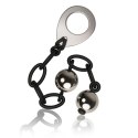 Rocks-Off Love in Chains Black - kulki treningowe, czarne, silikon