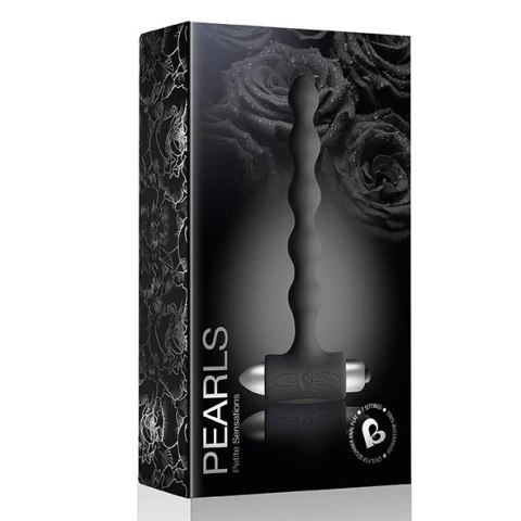 Rocks-Off Petite Sensations Pearls Black - koraliki z 7 trybami pracy, czarne Rocks-Off Petite Sensations Pearls Black - koraliki z 7 trybami pracy, czarne