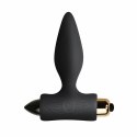Rocks-Off Petite Sensations Plug Black - silikonowy model wibrujący, czarny