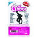 Screaming O Ohare Black - silikonowy pierścień wibrujący, czarny