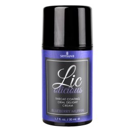 Sensuva Lic-o-licious Blueberry Muffin 50ml - krem smakowy jagodowy