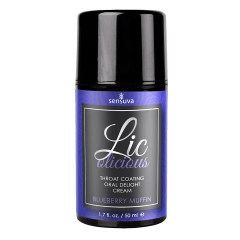 Sensuva Lic-o-licious Blueberry Muffin 50ml - krem smakowy jagodowy Sensuva Lic-o-licious Blueberry Muffin 50ml - krem smakowy jagodowy