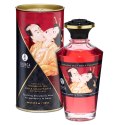Shunga Aphrodisiac Warming Oil Sparkling Strawberry Wine 100ml - rozgrzewający olejek do masażu z aromatem truskawkowego wina