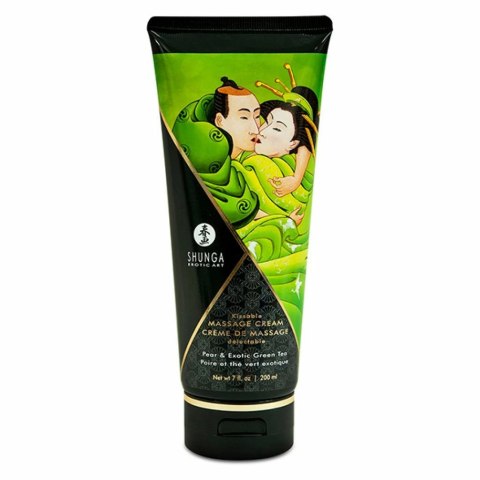 Shunga Massage Cream Pear & Exotic Green Tea 200ml krem do masażu Shunga Massage Cream Pear & Exotic Green Tea 200ml krem do masażu