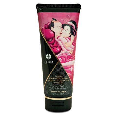 Shunga Massage Cream Raspberry 200 ml - krem do masażu o zapachu malin Shunga Massage Cream Raspberry 200 ml - krem do masażu o zapachu malin