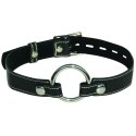 Sportsheets Edge O-Ring Gag skorzana opaska z wymiennym pierścieniem 3.8 cm