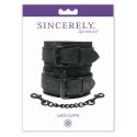 Sportsheets Sincerely Lace Cuffs - ozdobne kajdanki z koronką