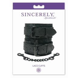 Sportsheets Sincerely Lace Cuffs - ozdobne kajdanki z koronką