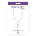 Sportsheets Sincerely Teardrop ozdobne klipsy na ciało z łańcuszkiem 45,7cm
