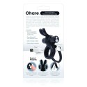 The Screaming O Charged Ohare Black - wibrujący pierścień silikonowy USB