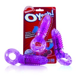 The Screaming O Oyeah Purple - pierścień wibrujący silikonowy fioletowy