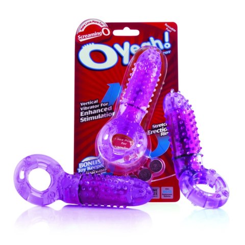 The Screaming O Oyeah Purple - pierścień wibrujący silikonowy fioletowy The Screaming O Oyeah Purple - pierścień wibrujący silikonowy fioletowy