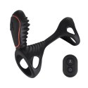 Adrien Lastic Gladiator - Pierścień wibrujący z pilotem, silikonowy, 11 cm
