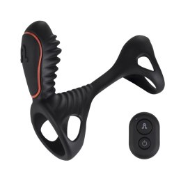 Adrien Lastic Gladiator - Pierścień wibrujący z pilotem, silikonowy, 11 cm