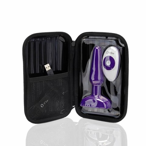 B-Vibe Trio Plug Purple - zdalnie sterowany model silikonowy 13,5 cm B-Vibe Trio Plug Purple - zdalnie sterowany model silikonowy 13,5 cm