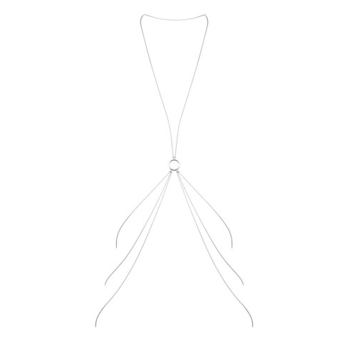 Bijoux Indiscrets Magnifique 8 Body Chain Silver - srebrny łańcuszek ozdobny